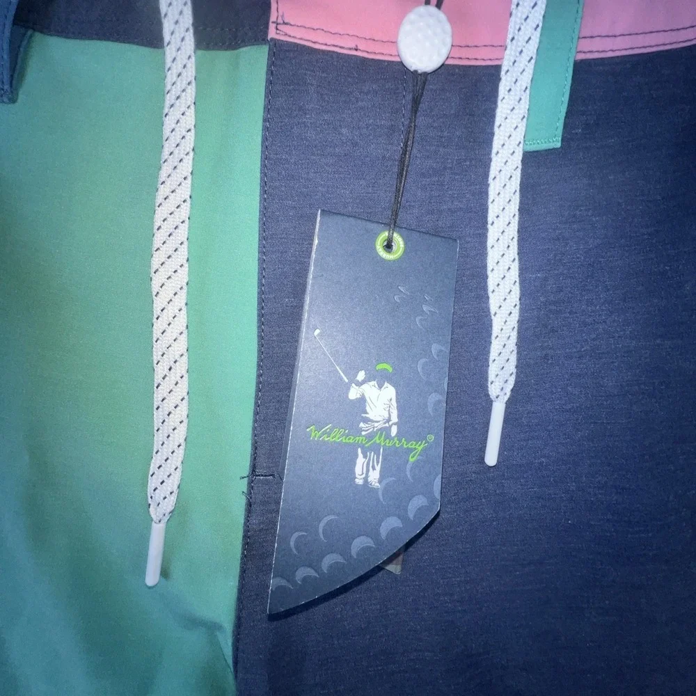 William Murray Shorts Men 32 Adult Blue Green Swimwear Color Block Golf‎ Golfer
